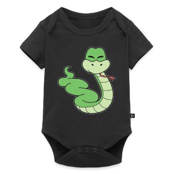 Cute snake - Baby Premium short-sleeve bodysuit - black - Front