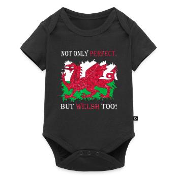 Drapeau du Pays de Galles St Davids Day Cymraeg armoiries galloises - Body à manches courtes Premium Bébé - noir - Devant