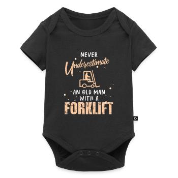 Forklift - Baby Premium short-sleeve bodysuit - black - Front