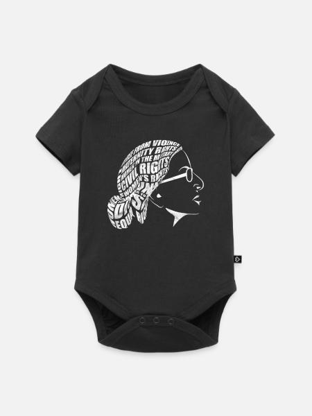 Ruth Bader Ginsburg Menschenrecht Recht Feminismus - Baby Premium kortärmad bodysuit - svart