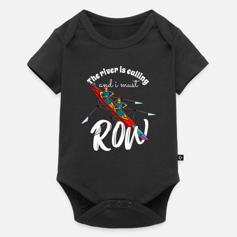 Aviron rameur de bateau à rames rigolote aviron - Body à manches courtes Premium Bébé - noir