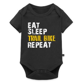 Trail Bike - Baby Premium short-sleeve bodysuit - black - Front