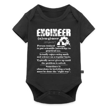 Engineer Definition - Baby Premium short-sleeve bodysuit - black - Front