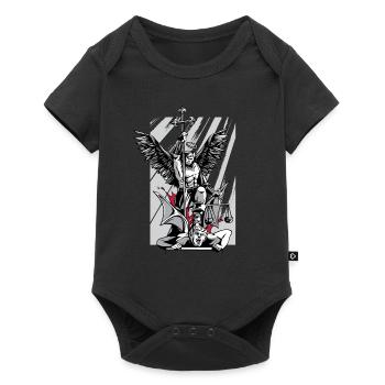 St. Michael Archangel Evil Religion Faith - Baby Premium short-sleeve bodysuit - black - Front