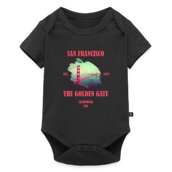 San Francisco Californie États-Unis - Body à manches courtes Premium Bébé - noir - Devant