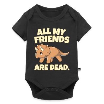 Dinosaur Birthday - Dinosaur - Baby Premium short-sleeve bodysuit - black - Front