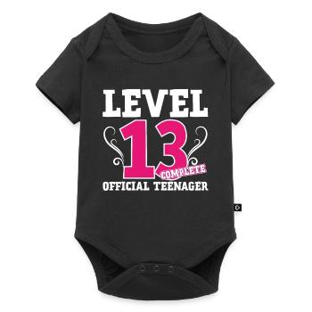 13th birthday 13 years teenager gift girl - Baby Premium short-sleeve bodysuit - black - Front
