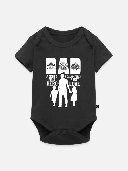 Feuerwehrmann - Baby Premium Kurzarmbody - Schwarz