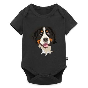 Bernois Sennen Chien Chien chien cadeau - Body à manches courtes Premium Bébé - noir - Devant