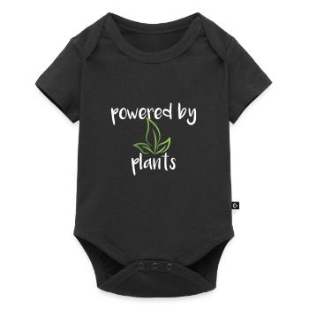 alimenté par des plantes - Body à manches courtes Premium Bébé - noir - Devant