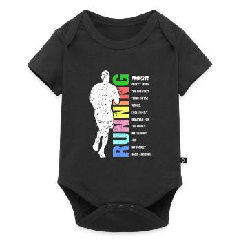 Marathon Runner Gift Fun Runner Definition Runner - Body à manches courtes Premium Bébé - noir - Devant