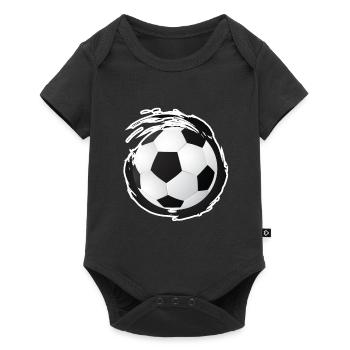 Football football footballeur footballeur footballeur - Body à manches courtes Premium Bébé - noir - Devant
