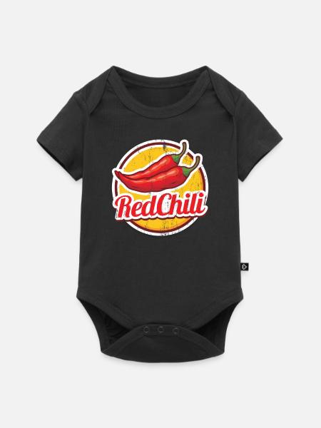 Chili Pfeffer - Baby Premium Kurzarmbody - Schwarz