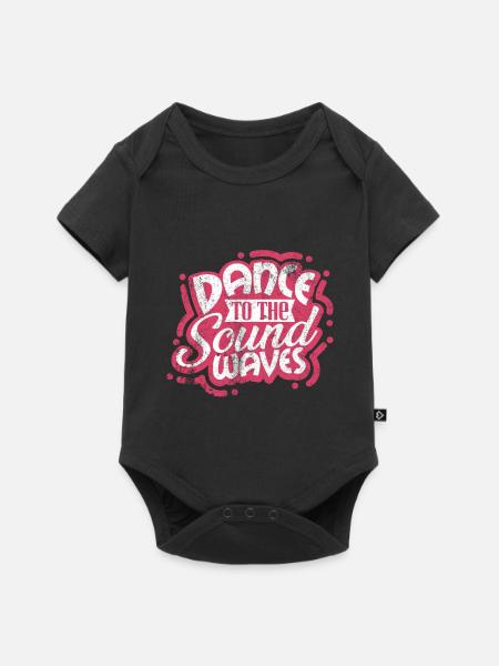 Tanzen Musik Tänzer - Baby Premium Kurzarmbody - Schwarz