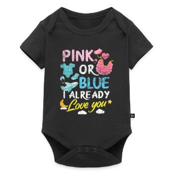 Gender Reveal Baby Party - Baby Premium short-sleeve bodysuit - black - Front