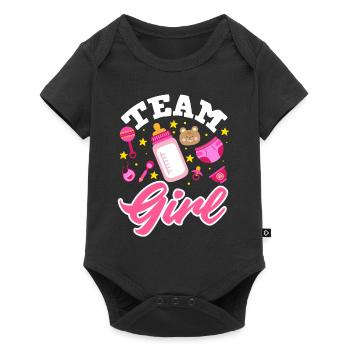 Team Girl Gender Reveal Baby Party - Baby Premium short-sleeve bodysuit - black - Front