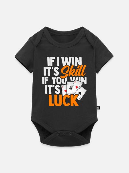 Poker - Baby Premium Kurzarmbody - Schwarz