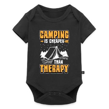 campeur - Body à manches courtes Premium Bébé - noir - Devant