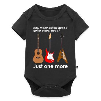 Guitariste guitare Basse Musiciens acoustiques - Body à manches courtes Premium Bébé - noir - Devant