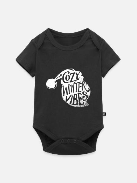Winter - Baby Premium Kurzarmbody - Schwarz