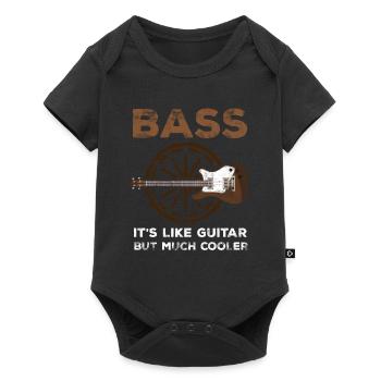 Bass guitar cool bass player bass player musician - Baby Premium short-sleeve bodysuit - black - Front