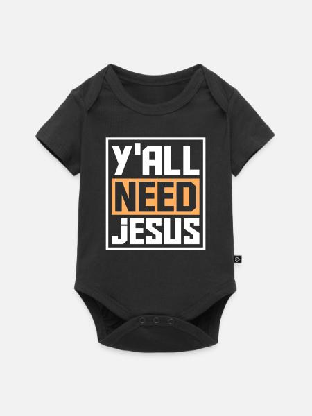 Jesus Christen - Baby Premium Kurzarmbody - Schwarz