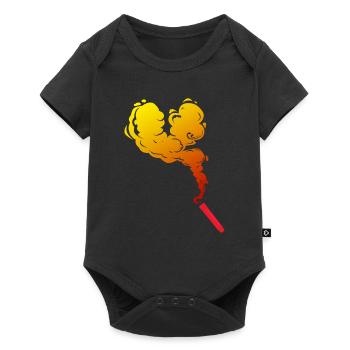 Cadeau de fusée Pyro pour les fans du Bengalos et du Nouvel An - Body à manches courtes Premium Bébé - noir - Devant