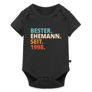 Bester Ehemann Seit 1998 23 Jahre 23. Hochzeitstag - Baby Premium Kurzarmbody - Schwarz - Vorne