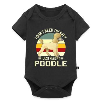 Juste besoin de mon cadeau de race de chien caniche caniche - Body à manches courtes Premium Bébé - noir - Devant
