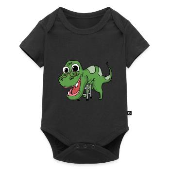 Grandpasaurus Opasaurus Grandpa dinosaur gift - Baby Premium short-sleeve bodysuit - black - Front