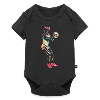 Netball - Baby Premium short-sleeve bodysuit - black - Front