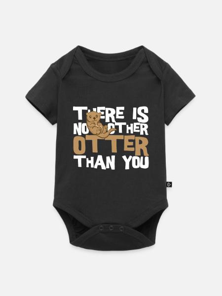 Otter - Baby Premium Kurzarmbody - Schwarz