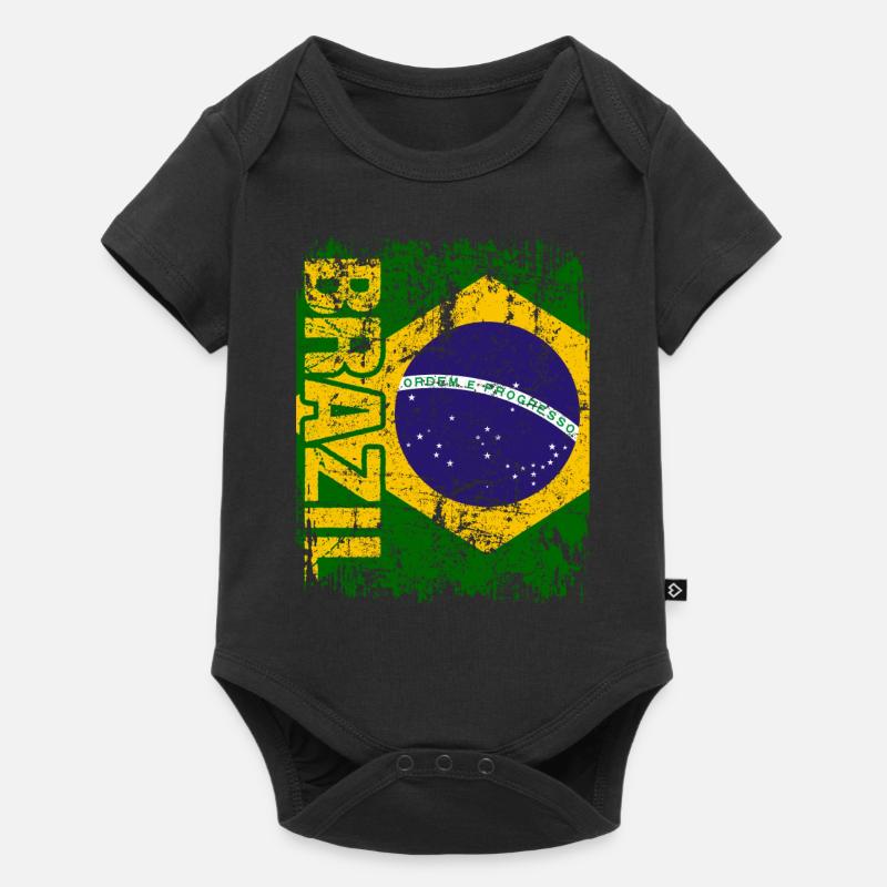 Brazil - Body à manches courtes Premium Bébé - noir