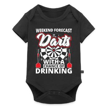 Dartboard - darts - Baby Premium short-sleeve bodysuit - black - Front
