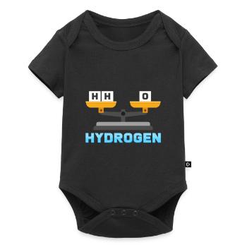 Wasserstoff Sauerstoff Wasser - Baby Premium Kurzarmbody - Schwarz - Vorne