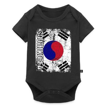 Corée du Sud - Body à manches courtes Premium Bébé - noir - Devant