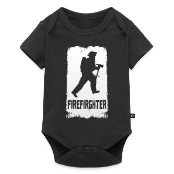 fire Department - Baby Premium short-sleeve bodysuit - black - Front