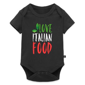 L'amour de la cuisine italienne - Body à manches courtes Premium Bébé - noir - Devant