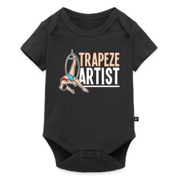 Trapeze Artist Vintage Circus Birthday Costume - Baby Premium short-sleeve bodysuit - black - Front