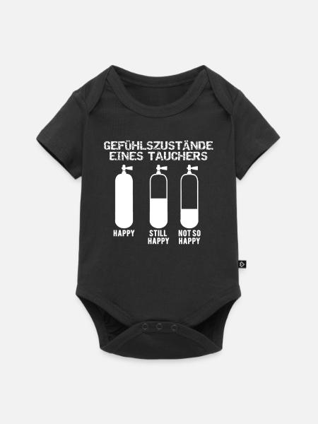 Cooler Taucher Scuba Diver Geschenk Spruch - Baby Premium Kurzarmbody - Schwarz