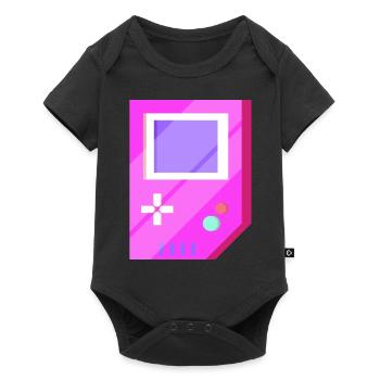 Cadeau vintage de jeux vidéo rétro - Body à manches courtes Premium Bébé - noir - Devant