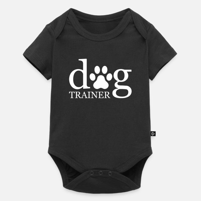 Drôle de chien dresseur de chien école de chien - Body à manches courtes Premium Bébé - noir