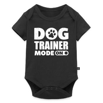 Drôle de chien dresseur de chien école de chien - Body à manches courtes Premium Bébé - noir - Devant