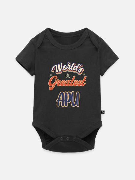 WORLDS GREATEST APU - Baby Premium Kurzarmbody - Schwarz