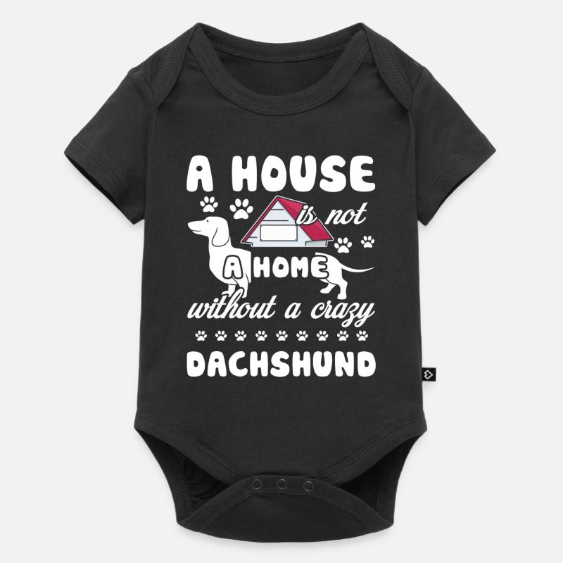 Maison de teckel sans teckel - Body à manches courtes Premium Bébé - noir