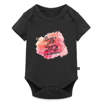 Alt Chor Chorsänger Chorleiter Chorsingen Geschenk - Baby Premium Kurzarmbody - Schwarz - Vorne