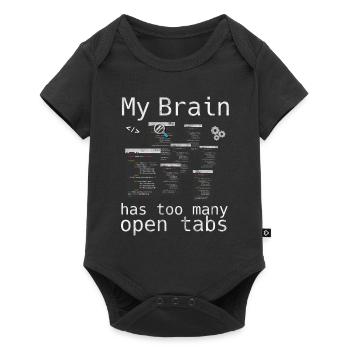 programmer - Baby Premium short-sleeve bodysuit - black - Front