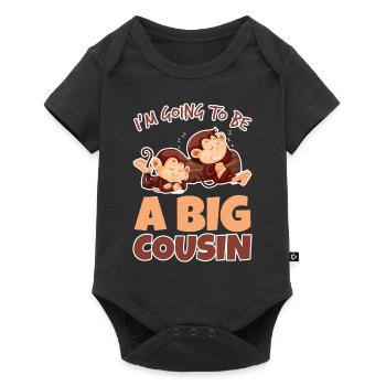 cousin - Baby Premium short-sleeve bodysuit - black - Front