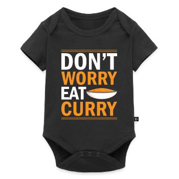 Don´t Worry Eat Curry - Cuisine indienne India Rei - Body à manches courtes Premium Bébé - noir - Devant