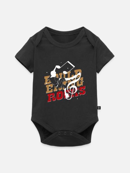 Bouldern am Fels - Baby Premium Kurzarmbody - Schwarz